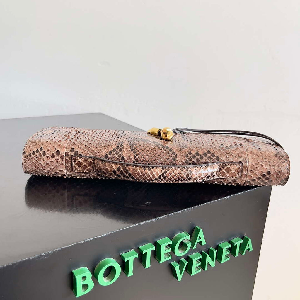 Bottega Veneta BV 794945 Long Clutch Andiamo With Python leather BV9090
