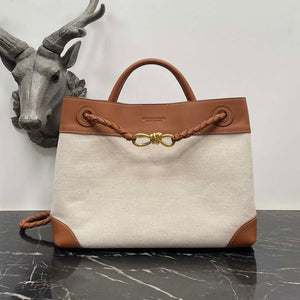 Bottega Veneta BV 795306 Medium Andiamo Natural Tan - Default Title - View 1