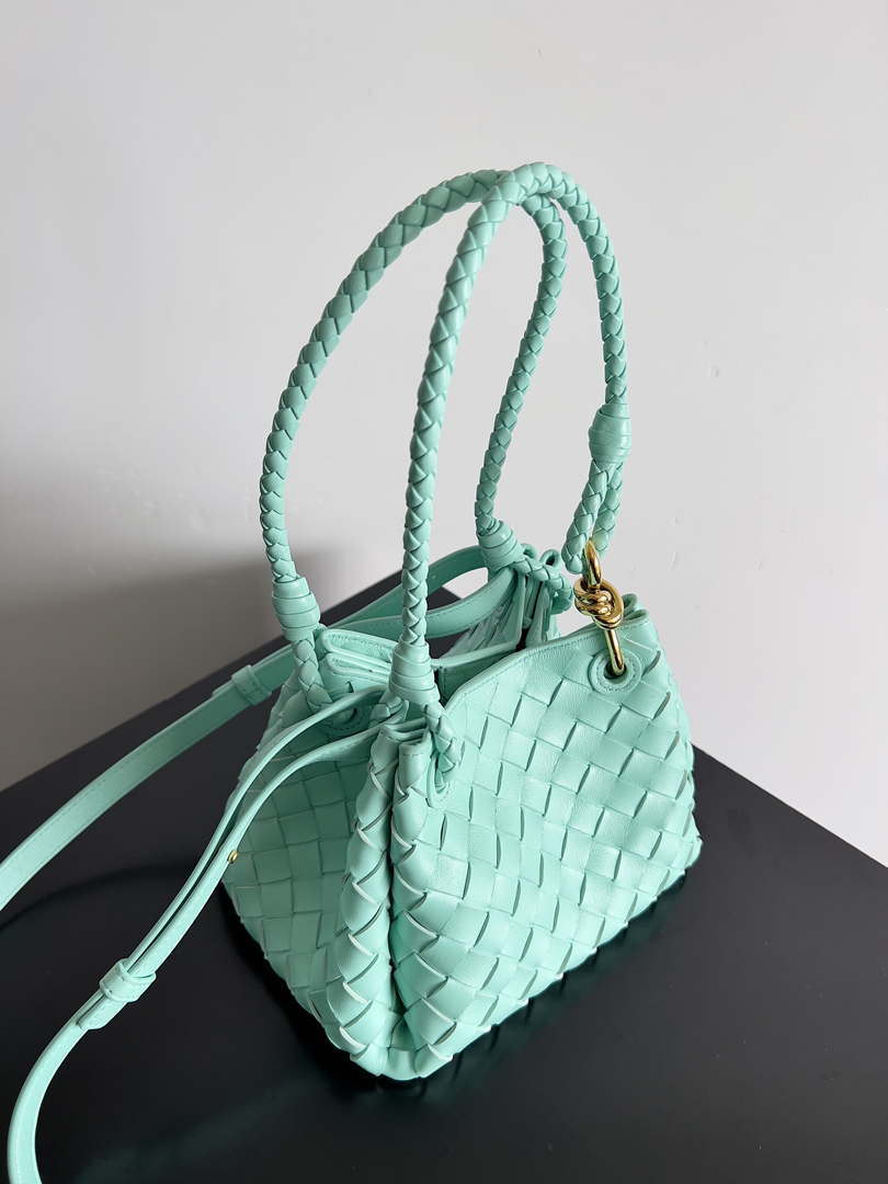 Bottega Veneta BV 796569VCPPT8060 Small Andiamo Parachute Blue - Default Title - View 3