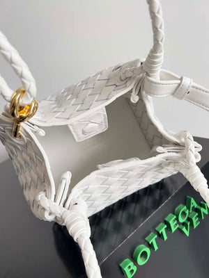 Bottega Veneta BV 796569VCPPT8060 Small Andiamo Parachute White - Default Title - View 9