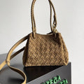 Bottega Veneta BV 796569VCPPT8060 Small Andiamo Parachute Suede Brown