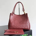 Bottega Veneta BV 796571 Large Andiamo Parachute Wine Red