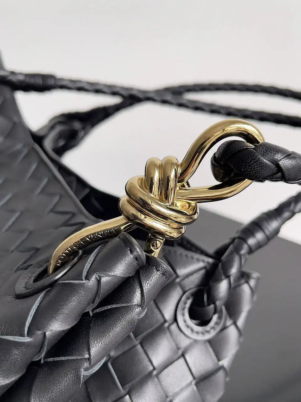 Bottega Veneta BV 796571 Large Andiamo Parachute Black