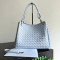Bottega Veneta BV 796571 Large Andiamo Parachute Lake Blue