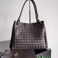 Bottega Veneta BV 796571 Large Andiamo Parachute Dark Brown