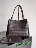 Bottega Veneta BV 796571 Large Andiamo Parachute Dark Brown
