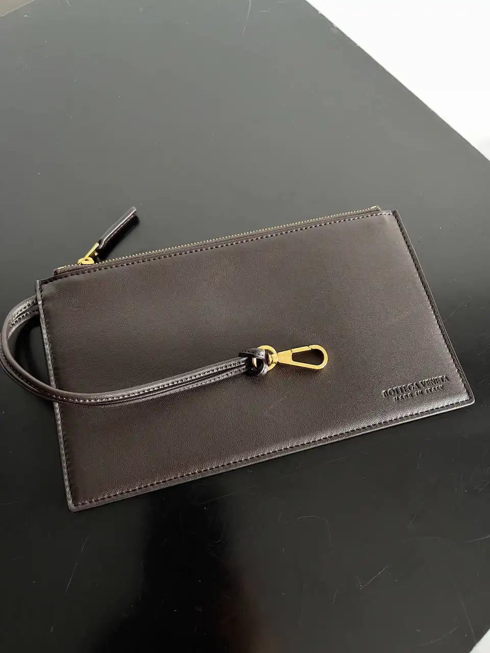 Bottega Veneta BV 796571 Large Andiamo Parachute Dark Brown