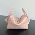 Bottega Veneta BV 796615  Mini Loop intrecciato leather cross-body bag Pink