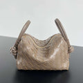 Bottega Veneta BV 796615  Mini Loop intrecciato leather cross-body bag Coffee