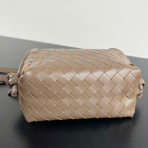 Bottega Veneta BV 796615  Mini Loop intrecciato leather cross-body bag Coffee - Default Title - View 3