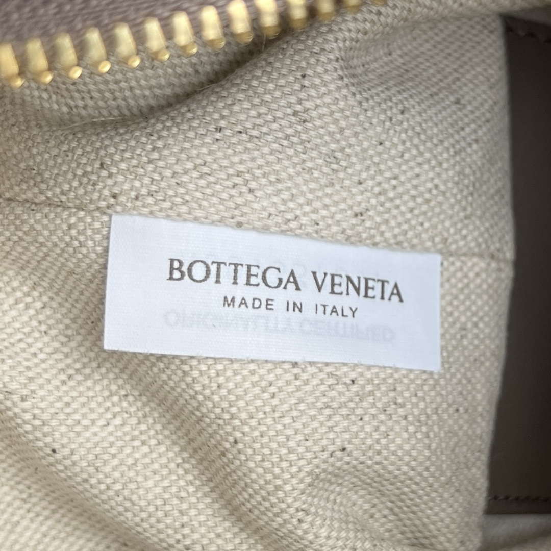 Bottega Veneta BV 796615  Mini Loop intrecciato leather cross-body bag Coffee