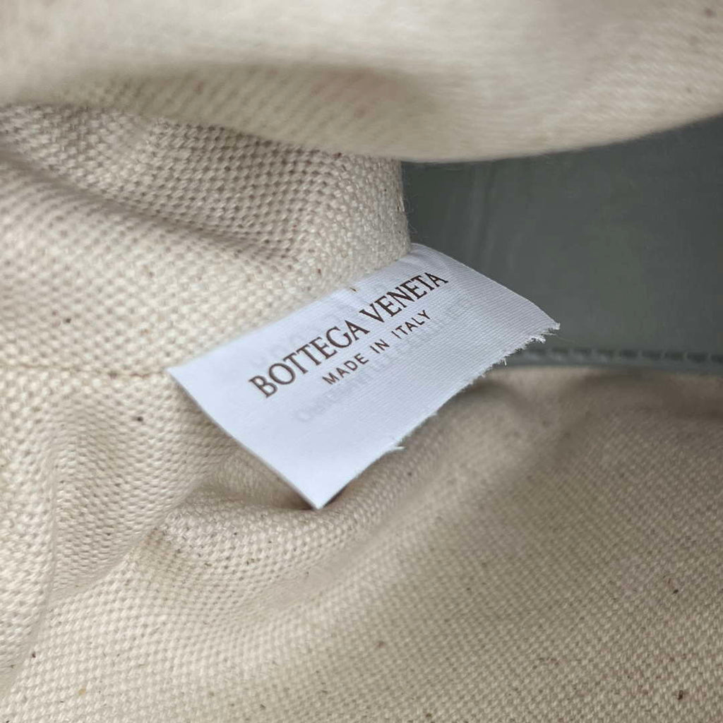 Bottega Veneta BV 796615  Mini Loop intrecciato leather cross-body bag Gray