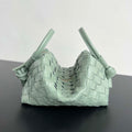 Bottega Veneta BV 796615  Mini Loop intrecciato leather cross-body bag Green