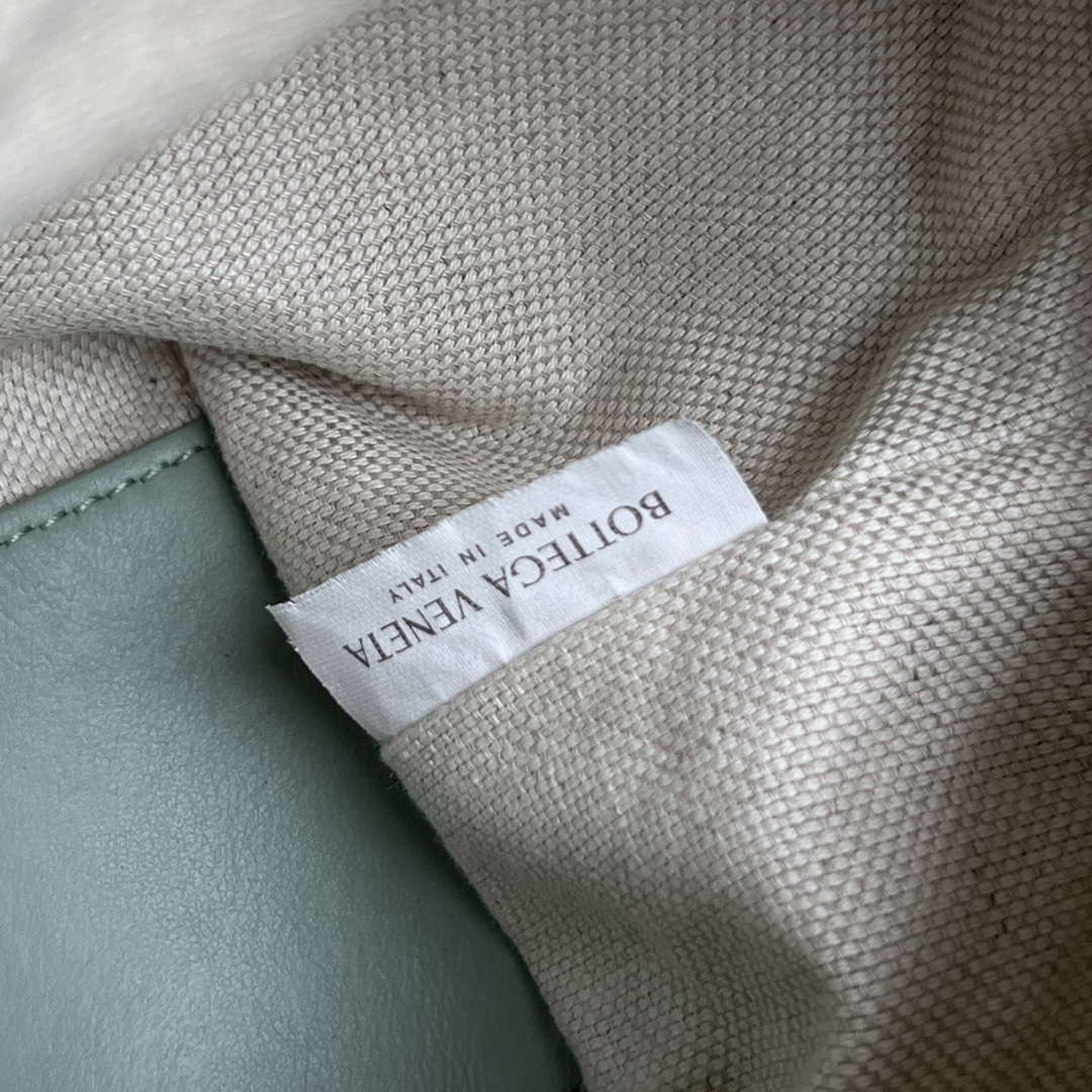 Bottega Veneta BV 796615  Mini Loop intrecciato leather cross-body bag Green - Default Title - View 9