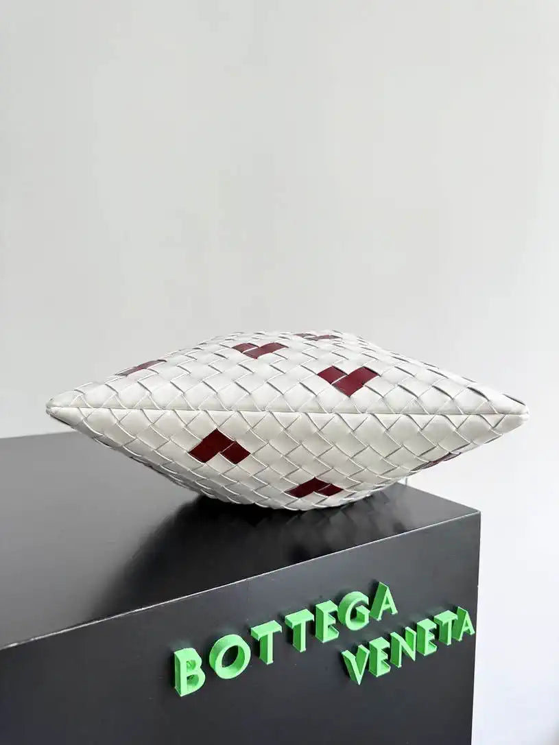Bottega Veneta BV 796728V3IV12916  Dustbag White with Red