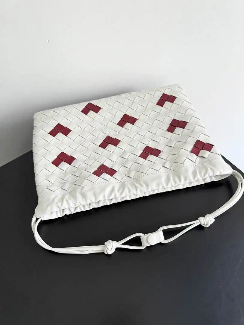Bottega Veneta BV 796728V3IV12916  Dustbag White with Red