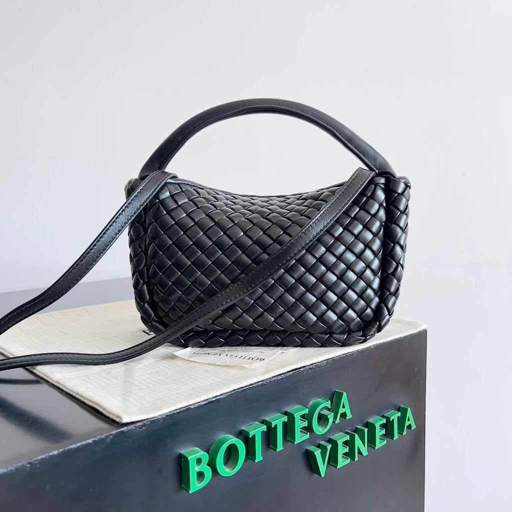 Bottega Veneta BV 805739 Mini Cobble Top Handle Black