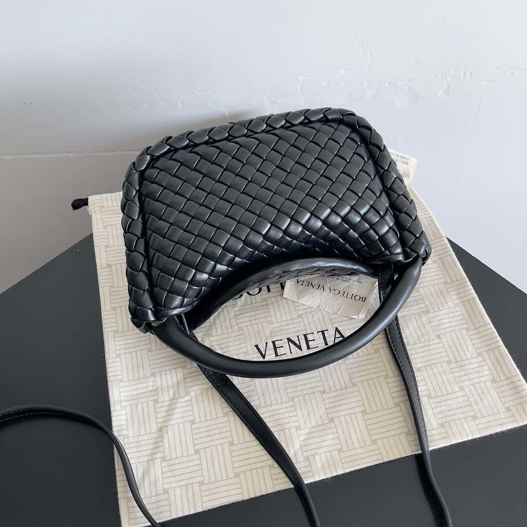 Bottega Veneta BV 805739 Mini Cobble Top Handle Black