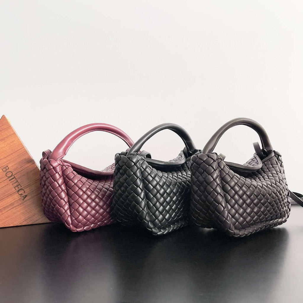 Bottega Veneta BV 805739 Mini Cobble Top Handle Black