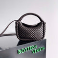 Bottega Veneta BV 805739 Mini Cobble Top Handle Dark Brown - Default Title - View 1