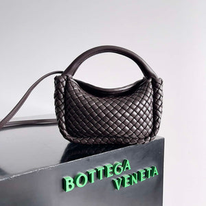 Bottega Veneta BV 805739 Mini Cobble Top Handle Dark Brown - Default Title - View 1