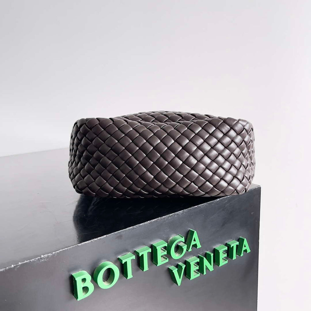 Bottega Veneta BV 805739 Mini Cobble Top Handle Dark Brown