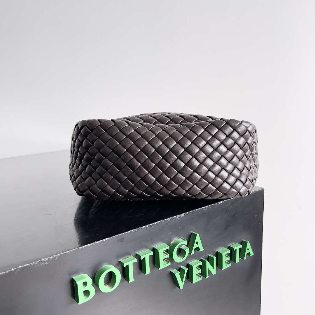 Bottega Veneta BV 805739 Mini Cobble Top Handle Dark Brown