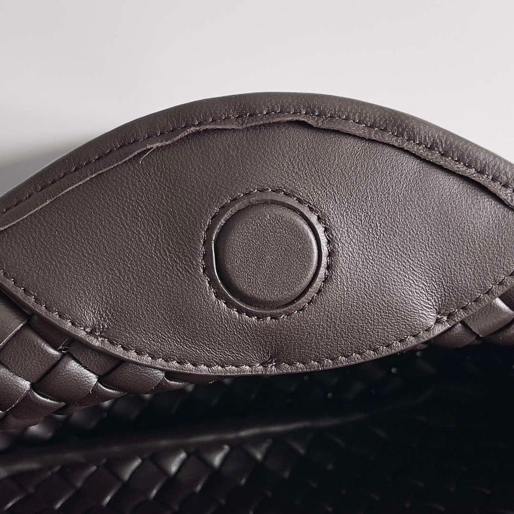 Bottega Veneta BV 805739 Mini Cobble Top Handle Dark Brown