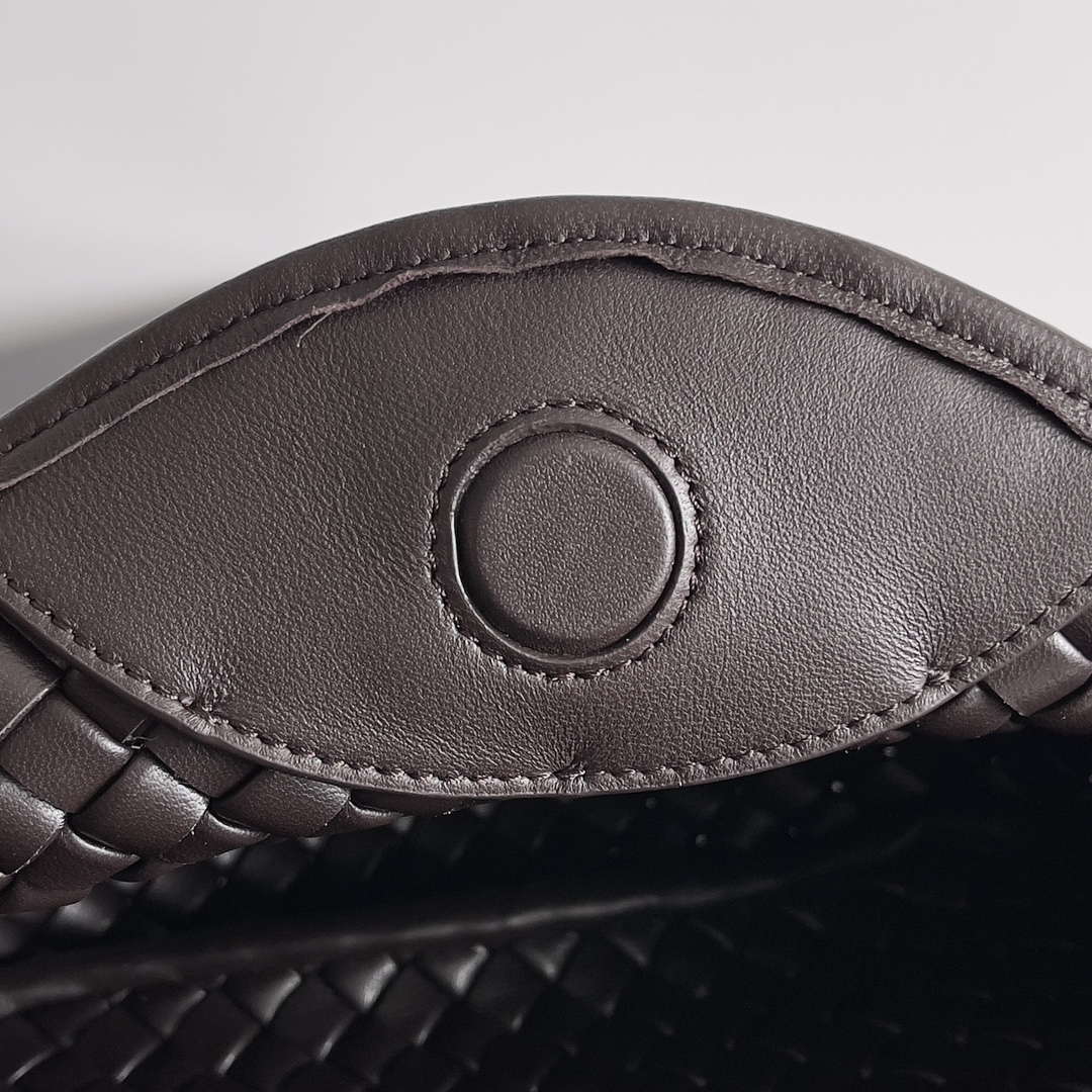 Bottega Veneta BV 805739 Mini Cobble Top Handle Dark Brown