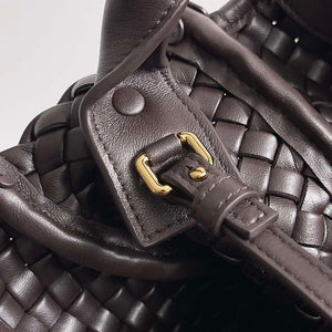 Bottega Veneta BV 805739 Mini Cobble Top Handle Dark Brown - Default Title - View 7