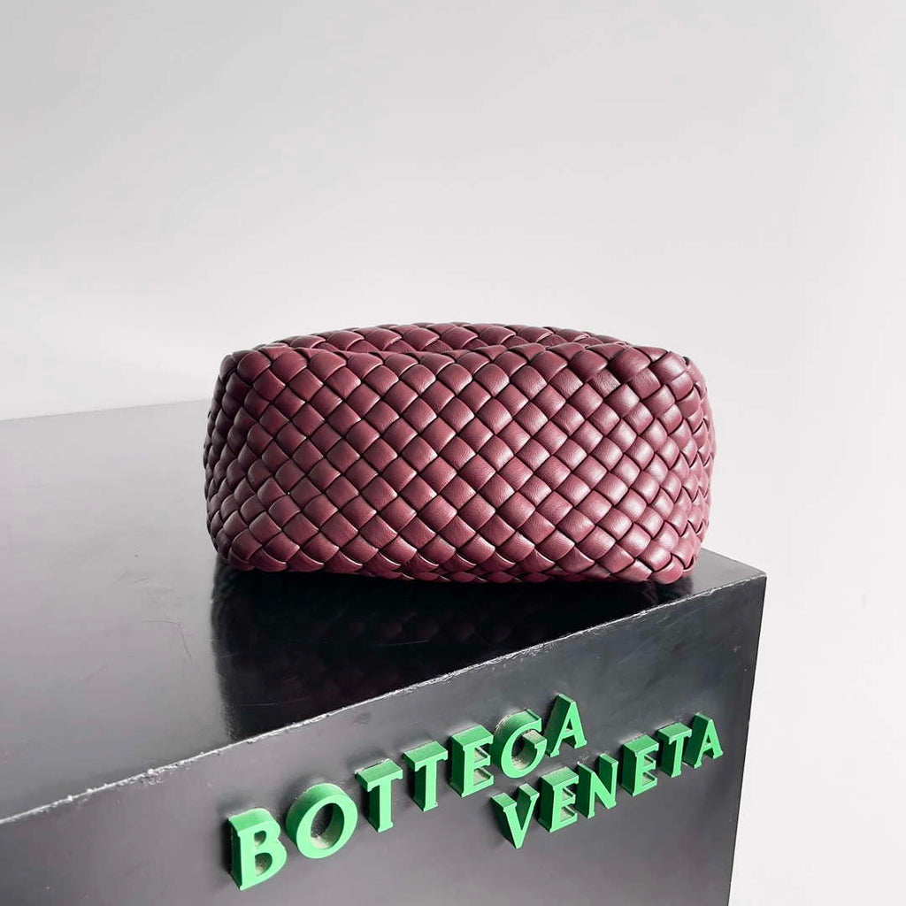 Bottega Veneta BV 805739 Mini Cobble Top Handle Wine Red