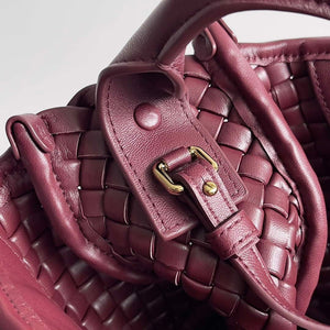 Bottega Veneta BV 805739 Mini Cobble Top Handle Wine Red - Default Title - View 8