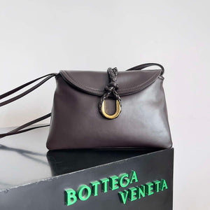 Bottega Veneta BV 806030V4SJ12190 Small Liberta Bag Dark Brown - Default Title - View 1