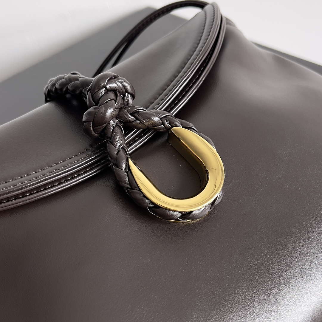 Bottega Veneta BV 806030V4SJ12190 Small Liberta Bag Dark Brown