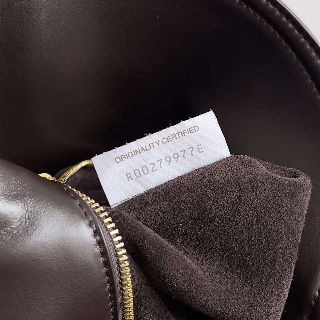 Bottega Veneta BV 806030V4SJ12190 Small Liberta Bag Dark Brown