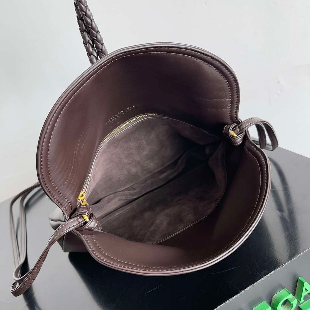 Bottega Veneta BV 806030V4SJ12190 Small Liberta Bag Dark Brown