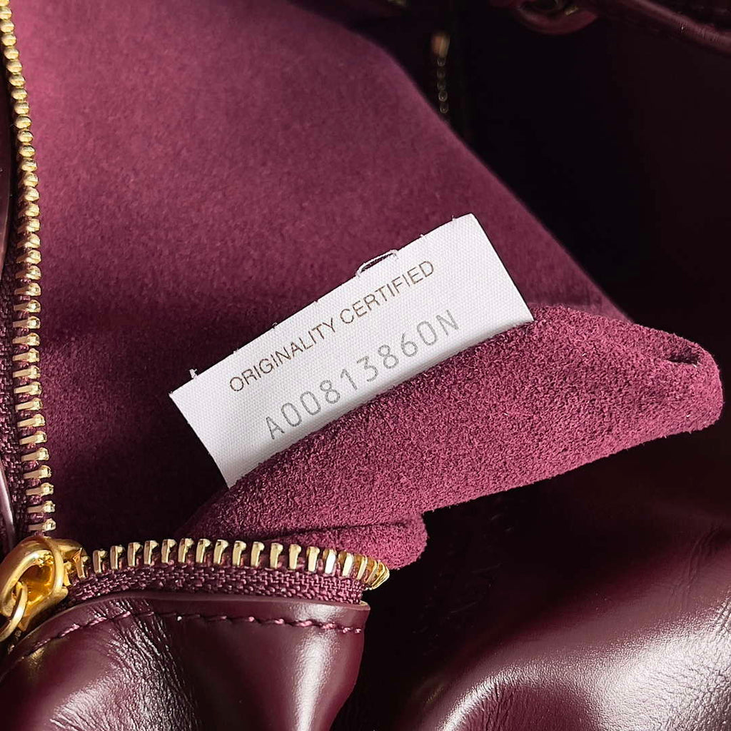Bottega Veneta BV 806030V4SJ12190 Small Liberta Bag Wine Red