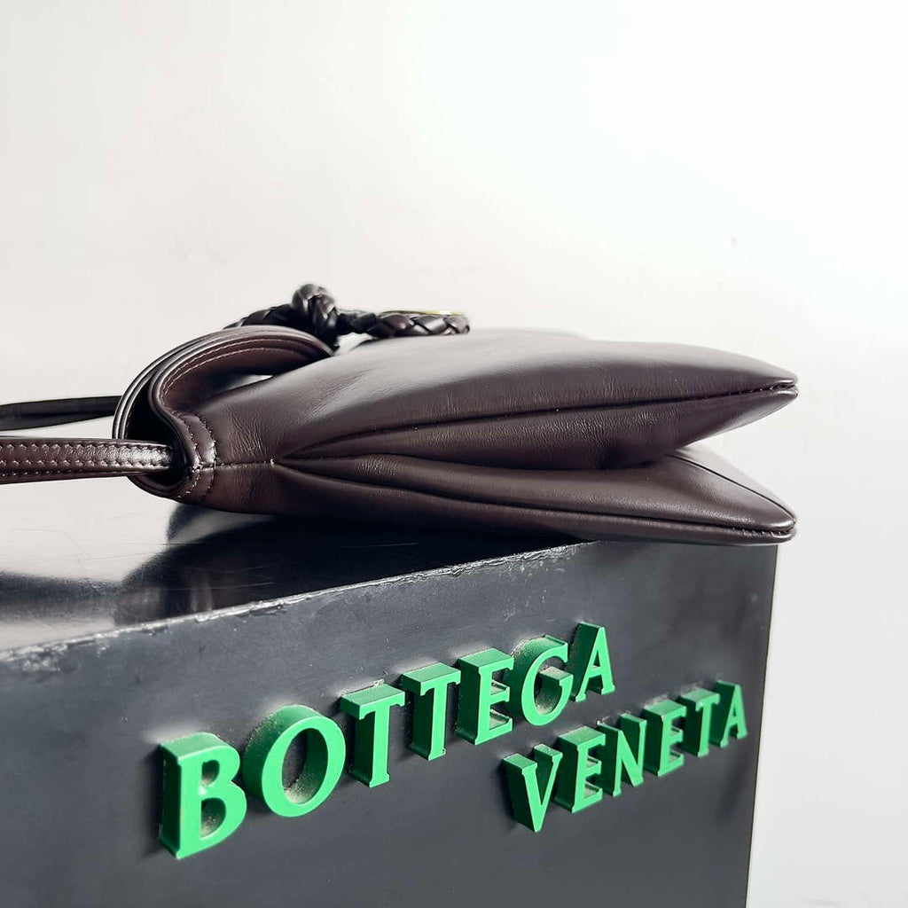 Bottega Veneta BV 806034V4SJ12250 Medium Liberta Bag Dark Brown