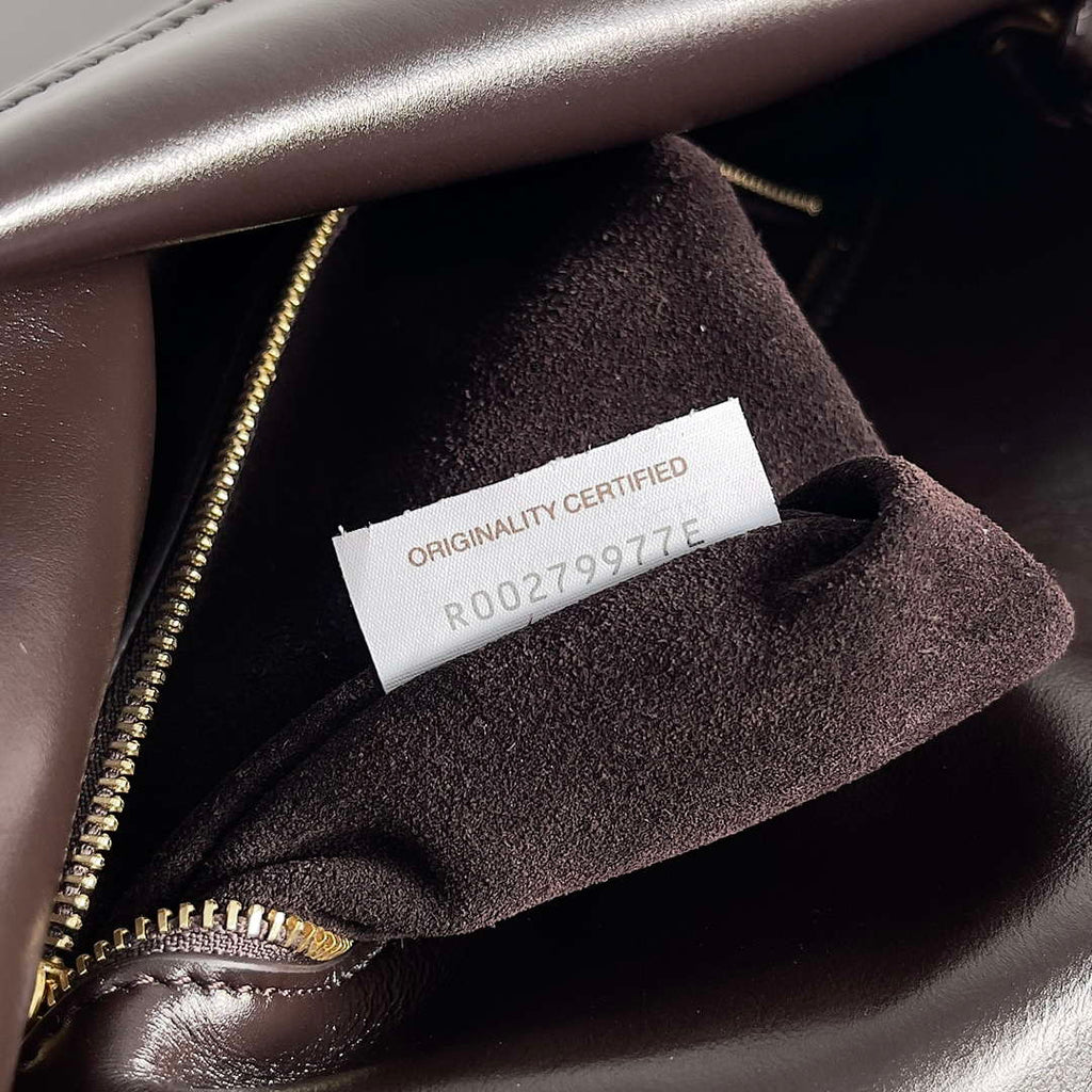 Bottega Veneta BV 806034V4SJ12250 Medium Liberta Bag Dark Brown