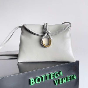 Bottega Veneta BV 806034V4SJ12250 Medium Liberta Bag Gray White - Default Title - View 1