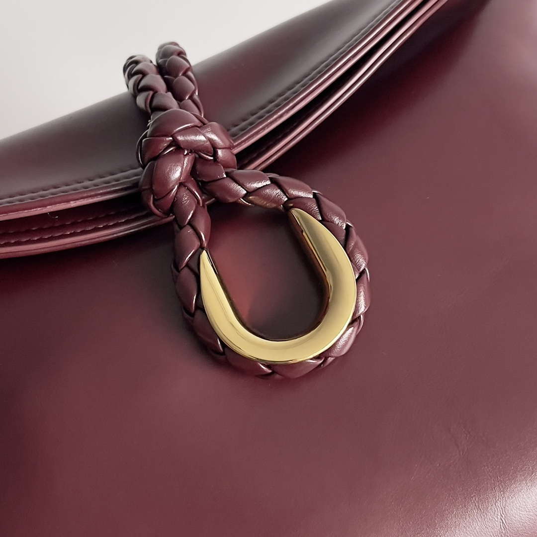 Bottega Veneta BV 806034V4SJ12250 Medium Liberta Bag Wine Red - Default Title - View 5