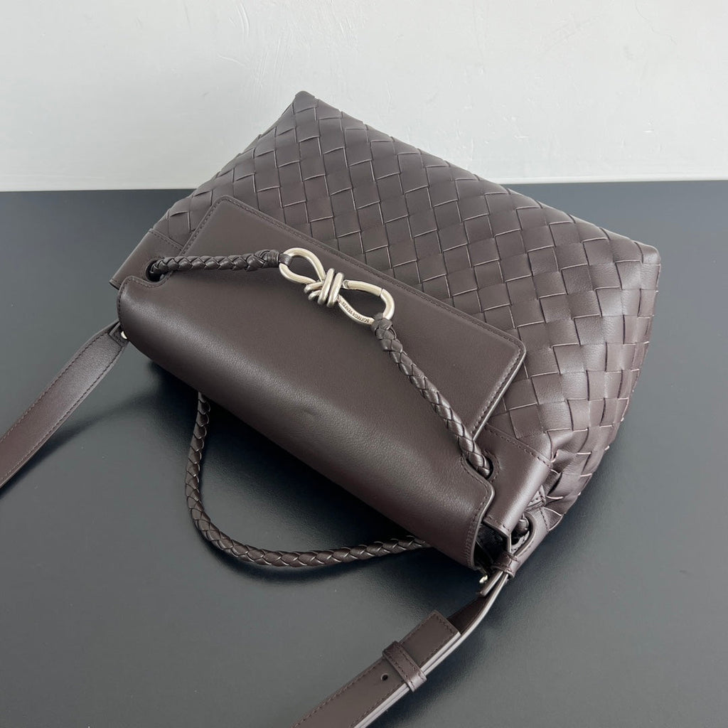 Bottega Veneta BV 815781V2HLD1208 Small Andiamo Messenger Brown
