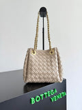 Bottega Veneta BV 817175V4SC59104 Small Parachute Chain Chalk