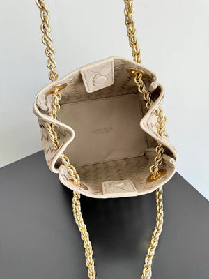 Bottega Veneta BV 817175V4SC59104 Small Parachute Chain Chalk - Default Title - View 9