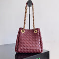Bottega Veneta BV 817175V4SC59104 Small Parachute Chain Wine Red - Default Title - View 1