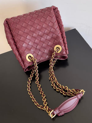 Bottega Veneta BV 817175V4SC59104 Small Parachute Chain Wine Red - Default Title - View 4