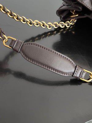 Bottega Veneta BV 817175V4SC59104 Small Parachute Chain Dark Brown - Default Title - View 4