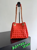 Bottega Veneta BV 817175V4SC59104 Small Parachute Chain Orange Red