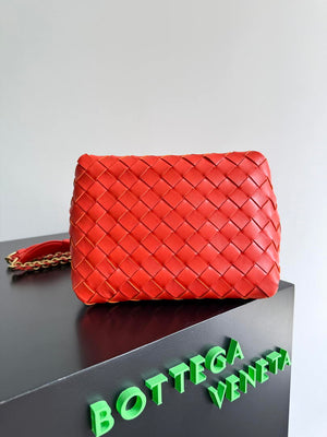 Bottega Veneta BV 817175V4SC59104 Small Parachute Chain Orange Red - Default Title - View 3