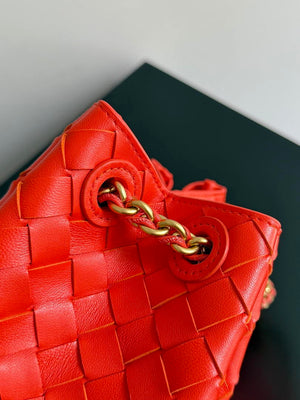 Bottega Veneta BV 817175V4SC59104 Small Parachute Chain Orange Red - Default Title - View 5